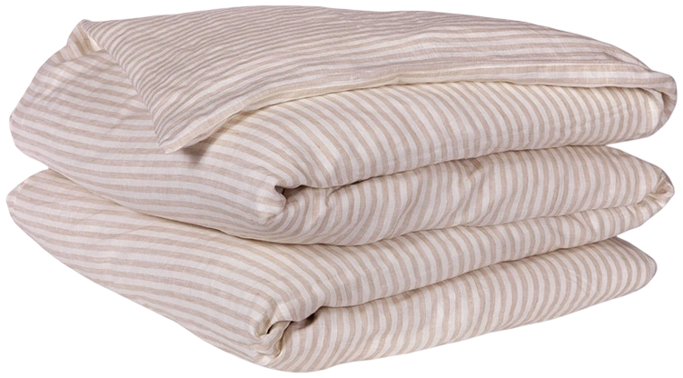 Funda de plumón Lino Bristol Natural - 175x220 cm Plaza y Media + 1F 50x70 cm
