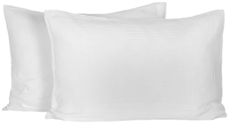 Funda Cojín Mykonos Blanc 50x70 cm - Set de 2 - 50x70 cm