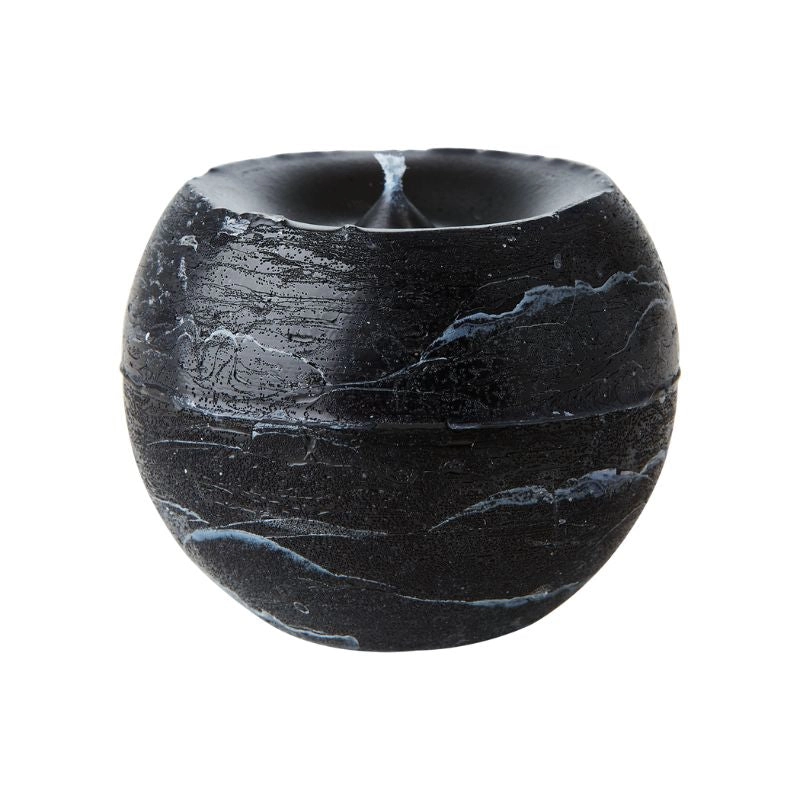 Vela COTE NORD Esférica Negra, S Ø8xH6 cm