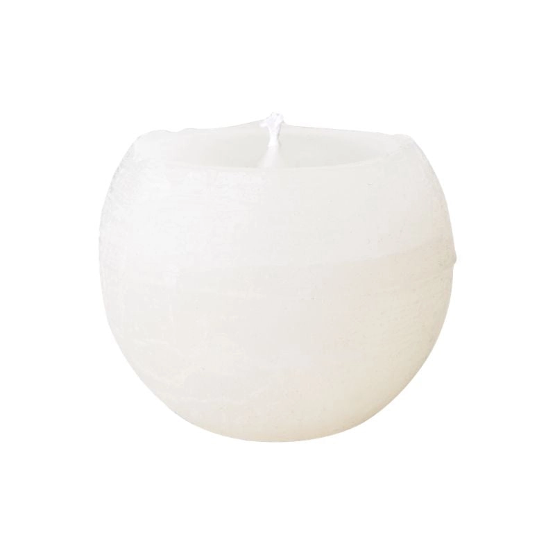 Vela COTE NORD Esférica Ivory, S Ø8xH6 cm