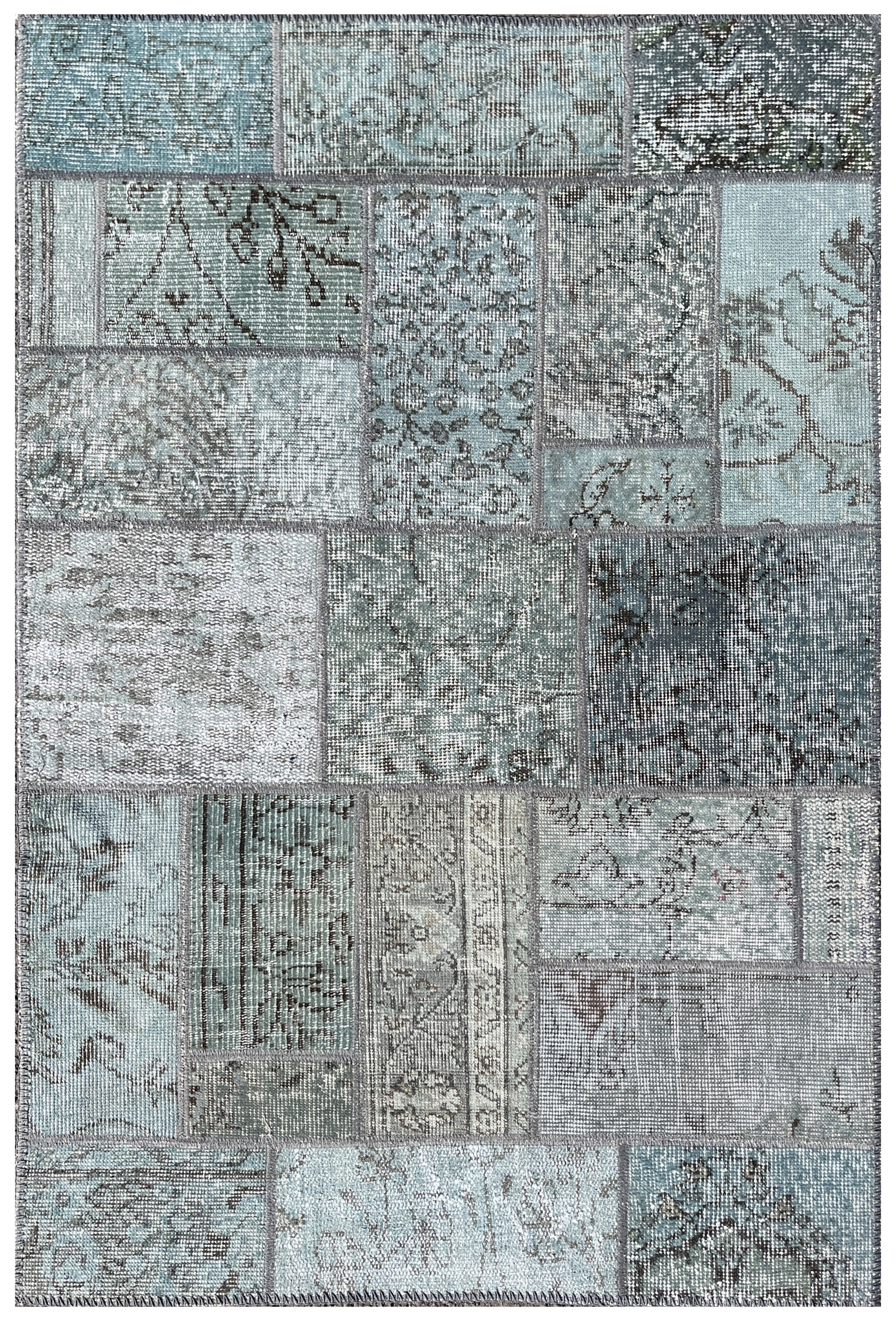 Alfombra Lana, Patchwork Estambul 1.50 x 1.00 mts. 0014 - 1.50 x 1.00
