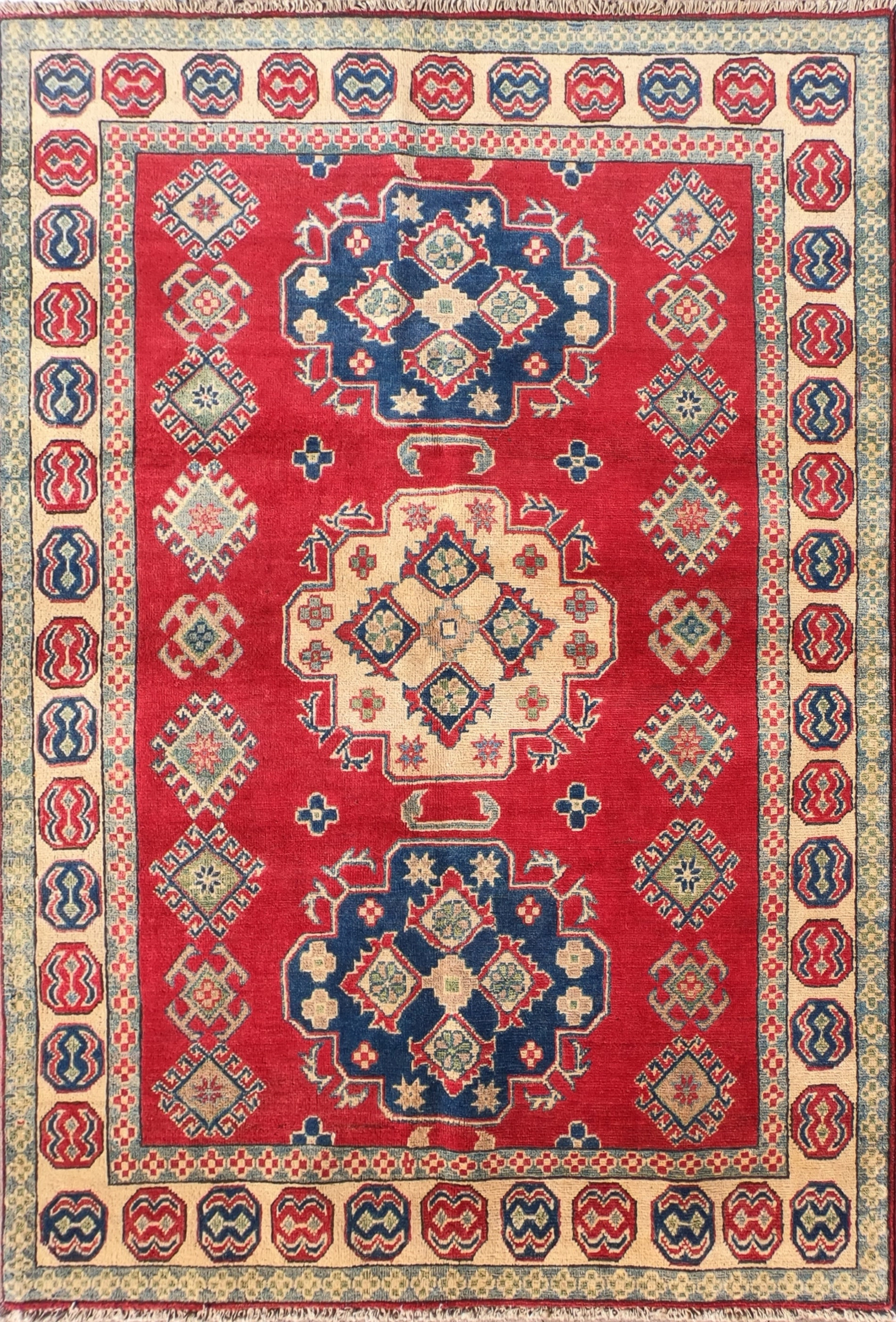 Alfombra Persa lana, Kazak 2.00 x 1.50 mts. 0034 - 2.00 x 1.50