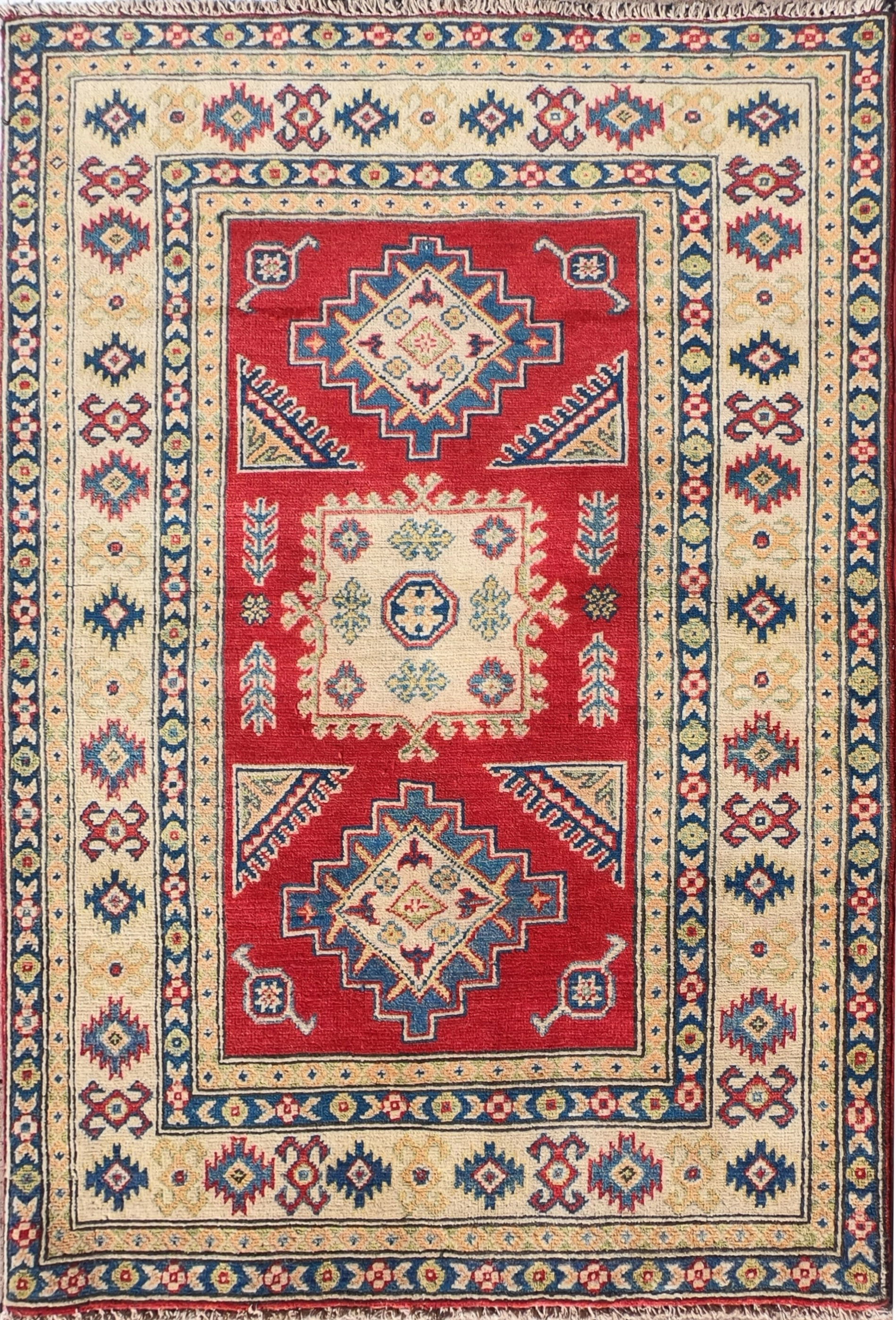 Alfombra Persa lana, Kazak 1.50 x 1.00 mts. 0112 - 1.50 x 1.00