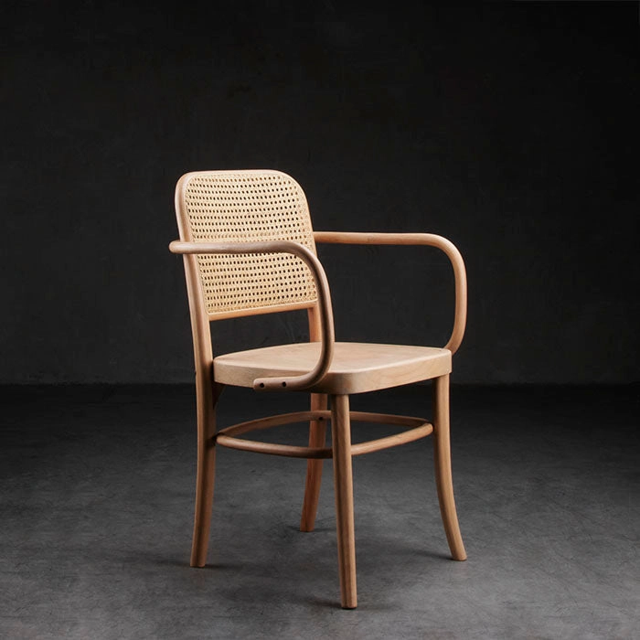 Silla Oporto Natural con Brazos