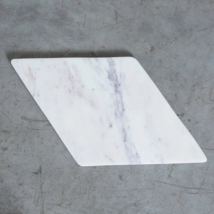 Tabla Mármol Blanco Rombo