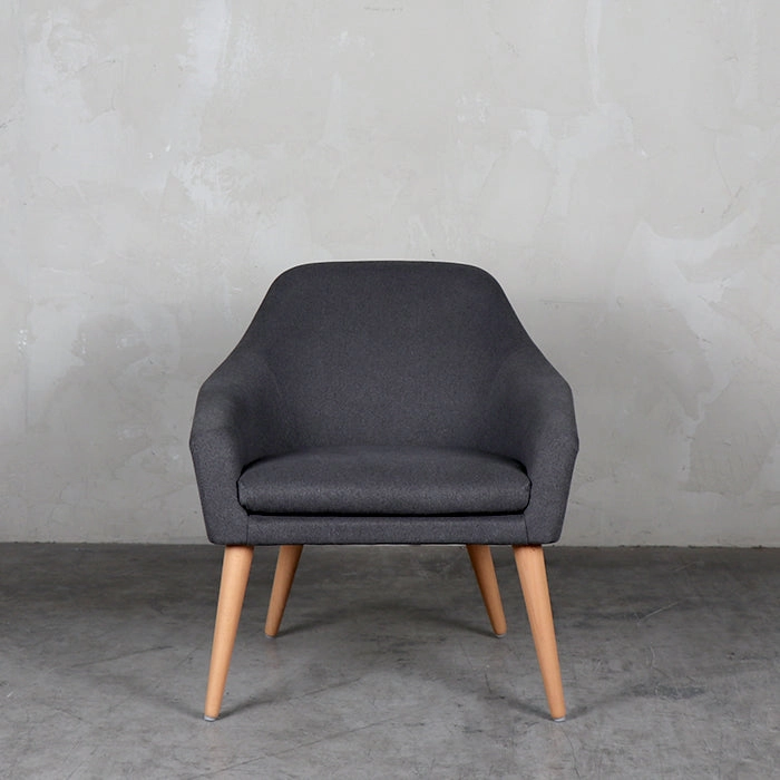 Sitial ST-9717 Aterciopelado con patas en madera de Haya