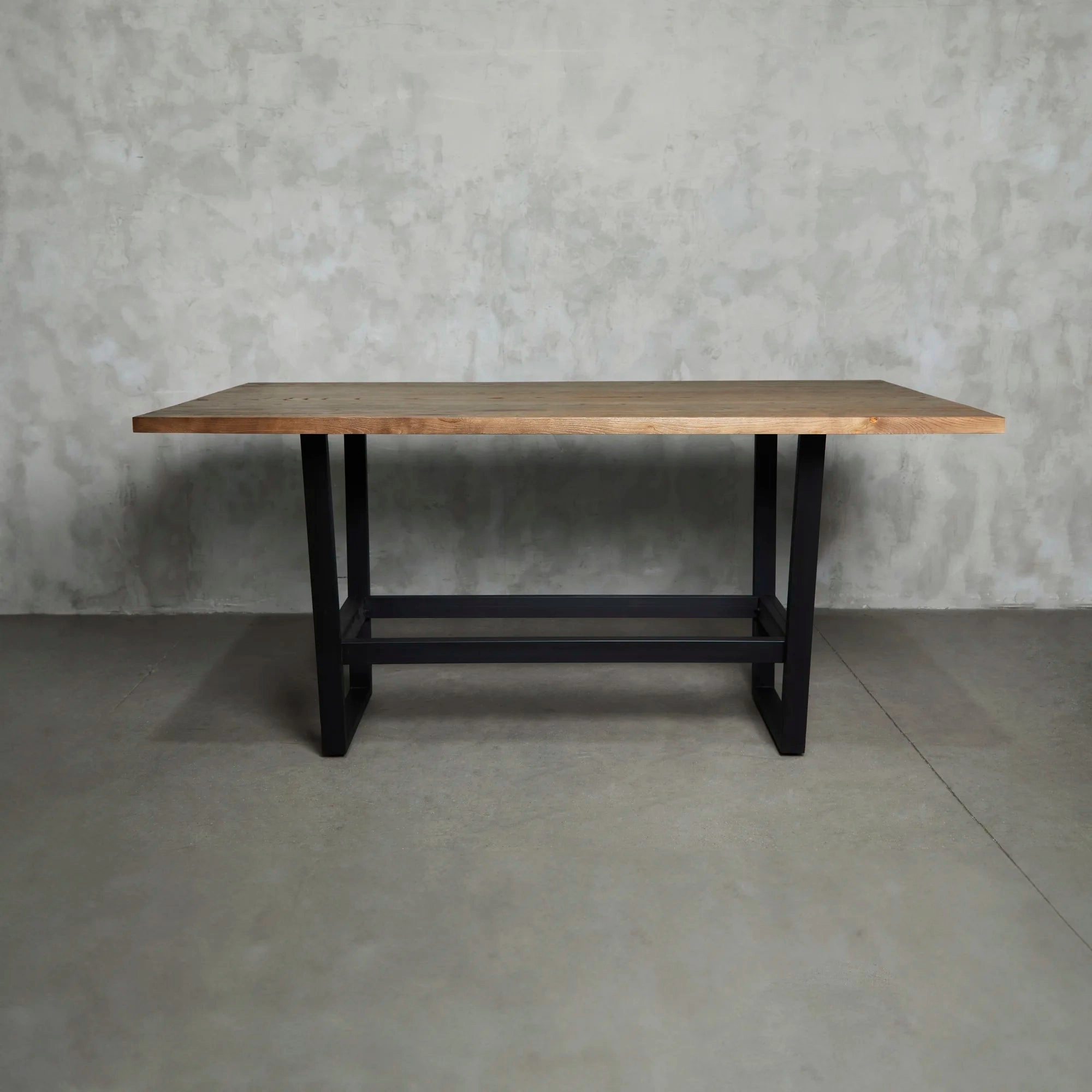 Mesa Bar Tranquera 2.50 x 100 Gris Liso