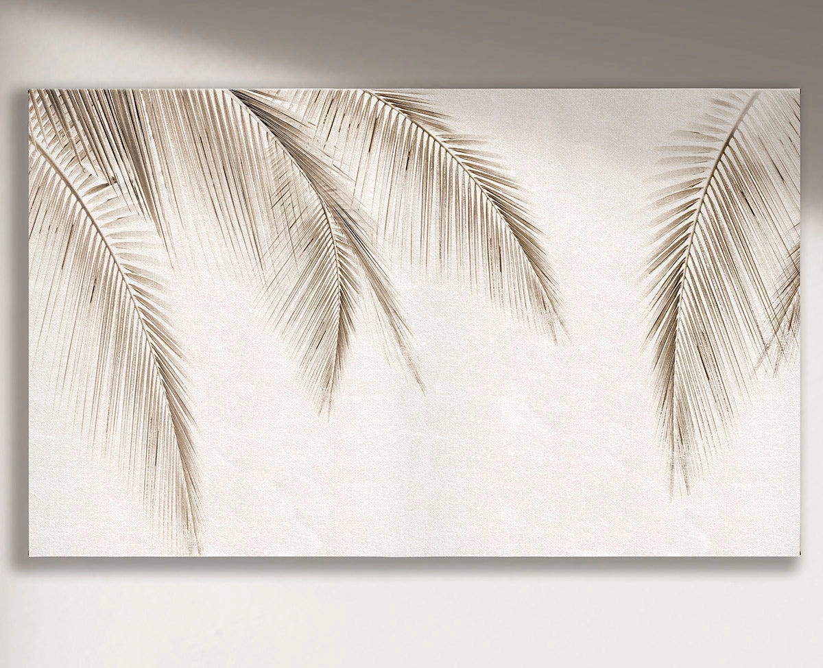 Cuadro sombra horizontal - 220x130 cm / Lona tensada con bastidor + marco color mañío