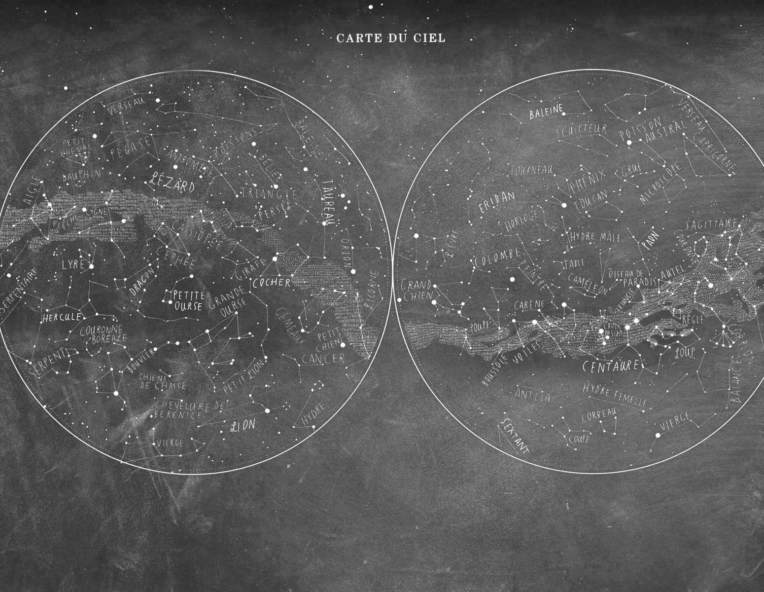 Carte du Ciel Gris