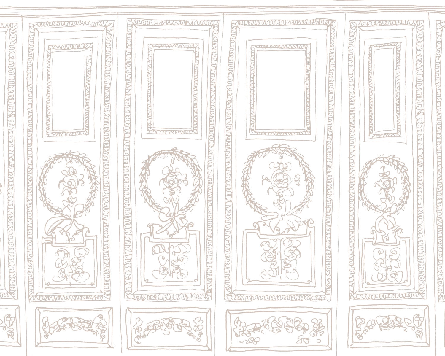 Papel mural Boiserie Beige (Manuel Sanelices)