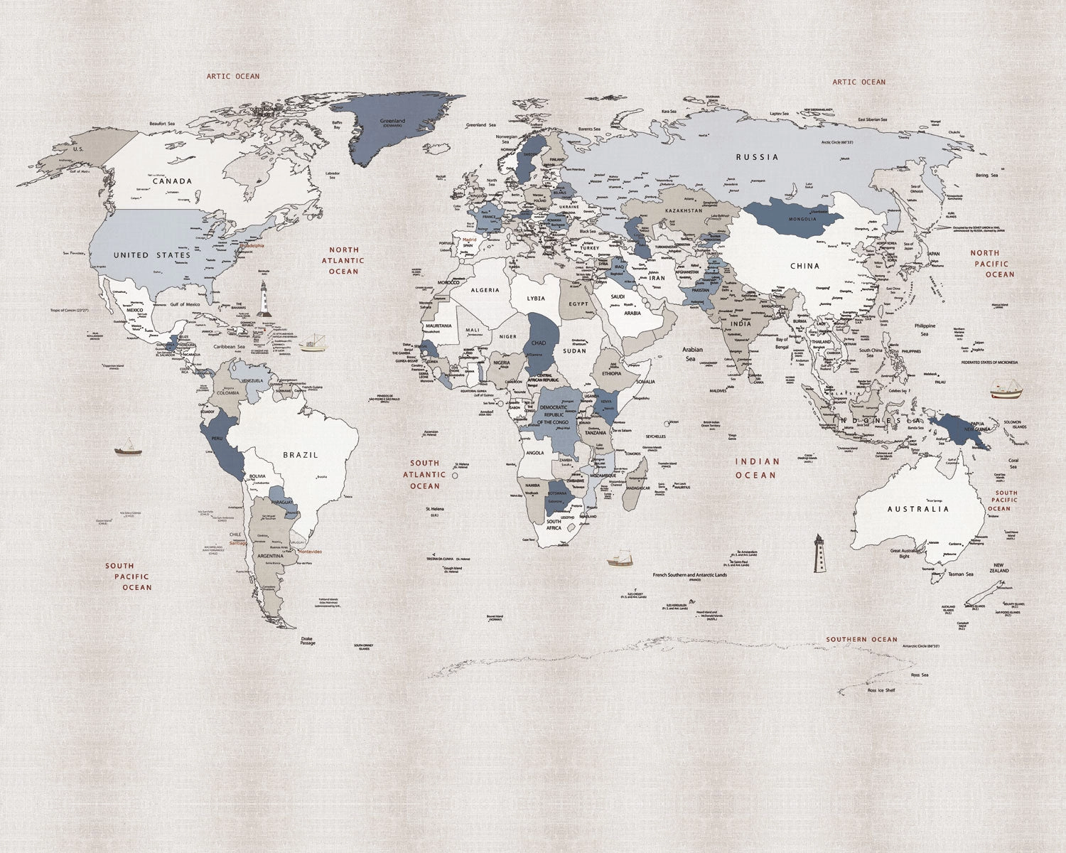 Mapa Continentes