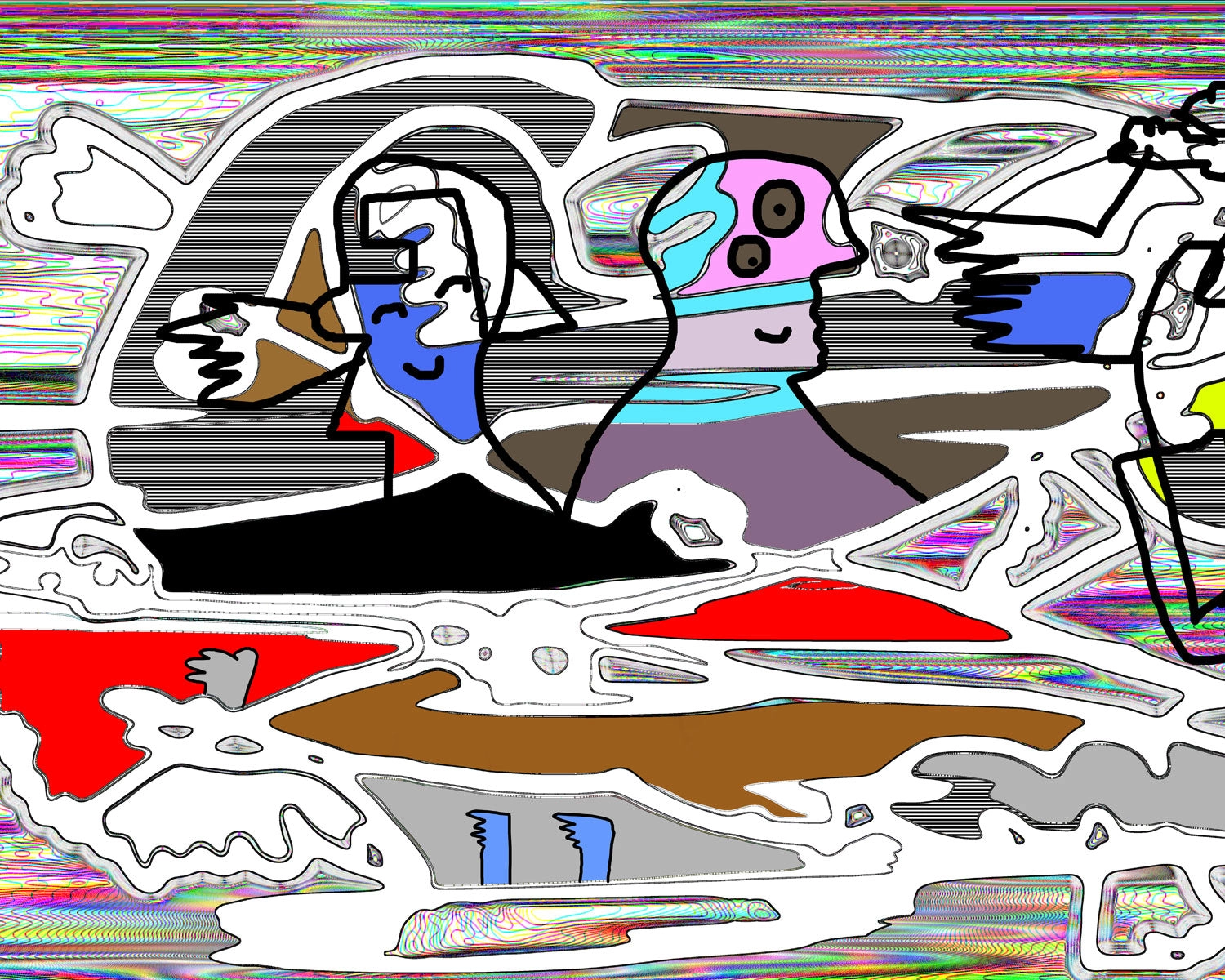 Papel mural Amigos (Totoy Zamudio)