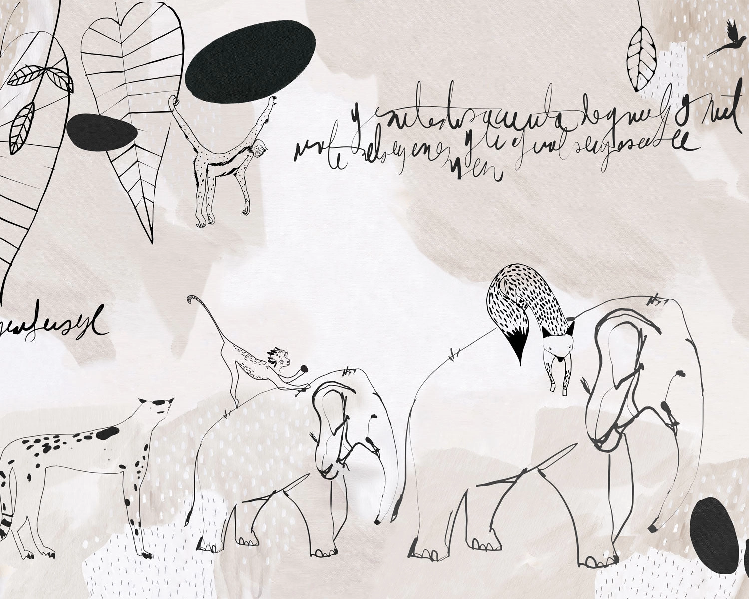 Papel mural Manada (Olivia Allamand)