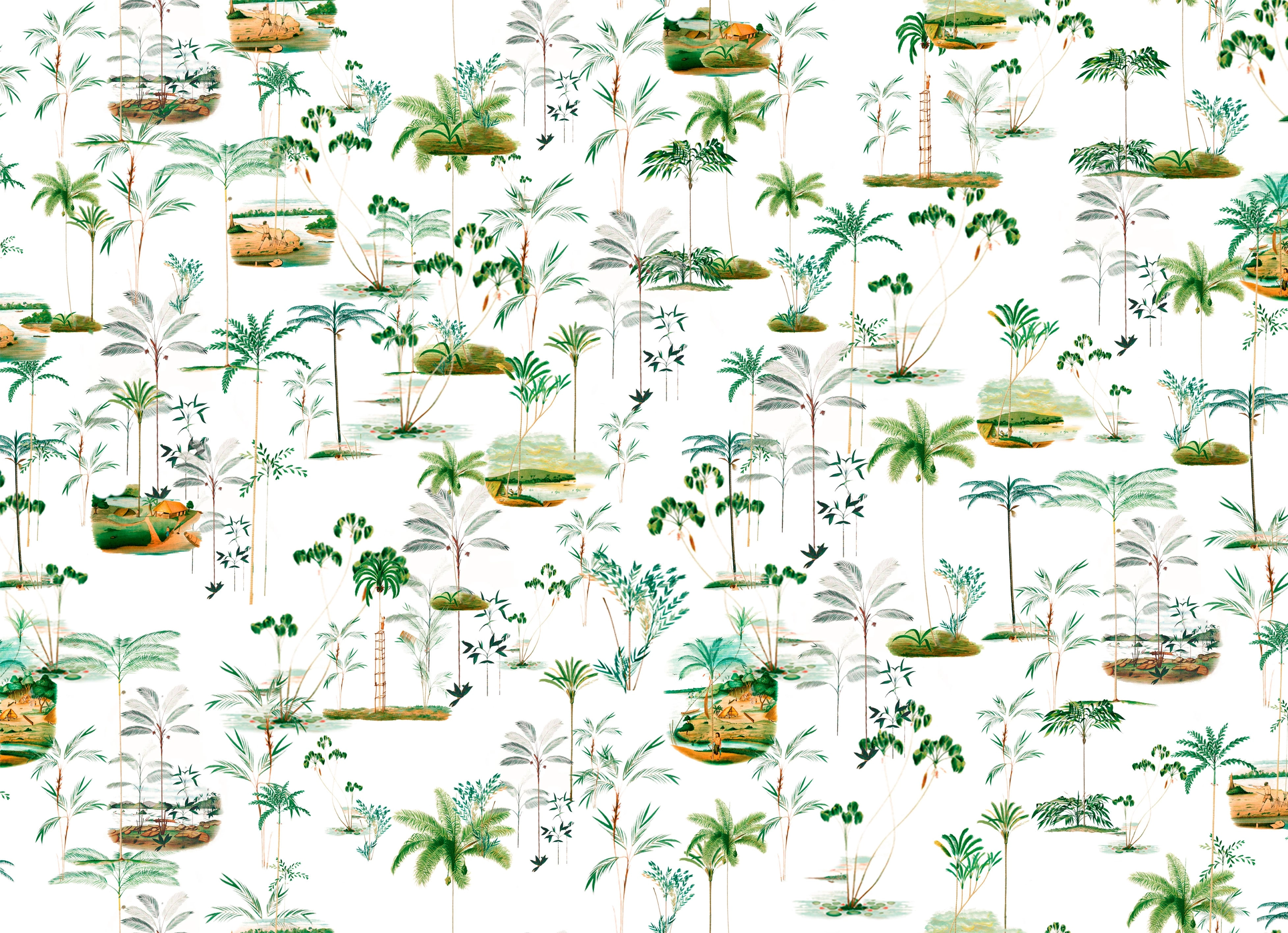 Papel mural Palmeritas