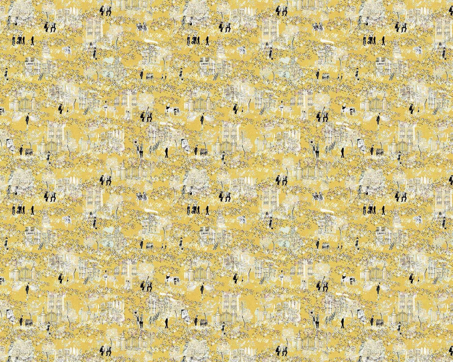 Papel mural Toile Madrid Amarillo (Manuel Santelices)