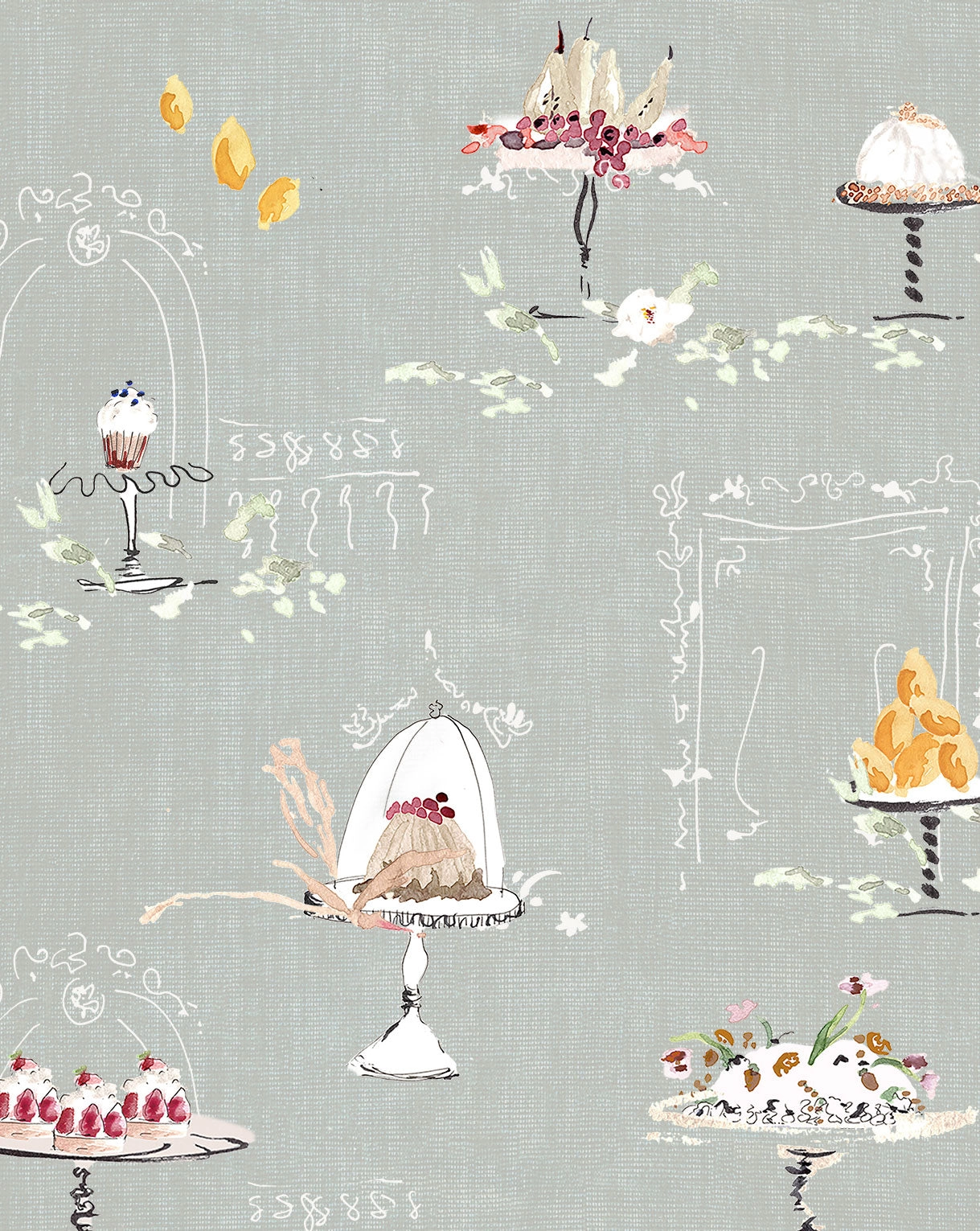 Papel Mural Patisserie Sage