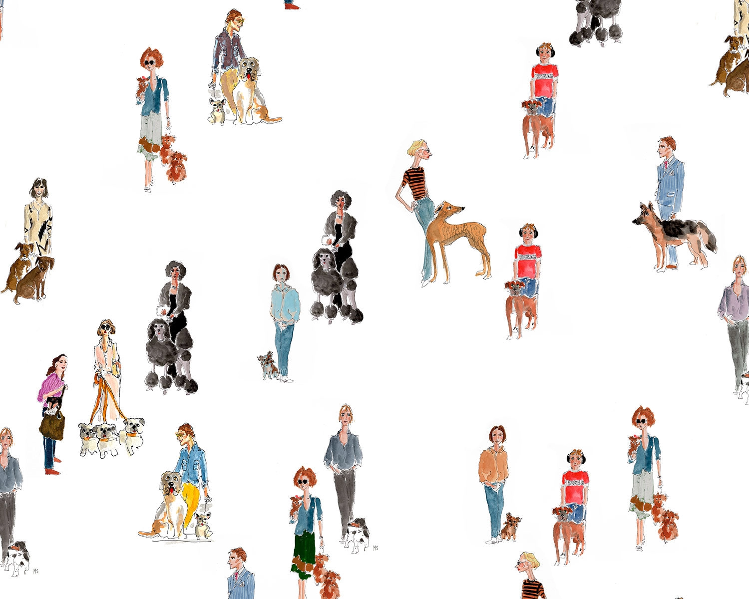 Papel mural Perrunos (Manuel Santelices)