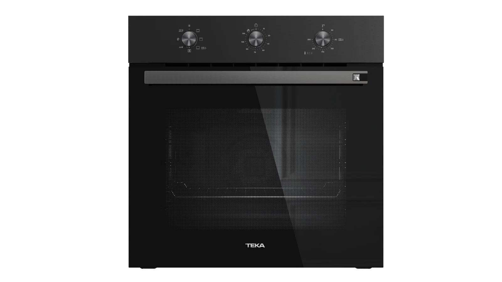 TEKA HSB 6160 FBK — Horno Multifunción Serie NEO 60 cm, Full Black, Frameless, Mandos Pop-Up, HydroClean PRO