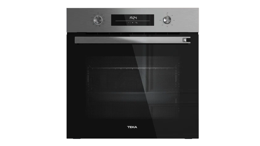 TEKA HSB 6360 SS — Horno Multifunción Serie NEO, Inoxidable + Negro, Frameless, Pop-Up, HydroClean PRO