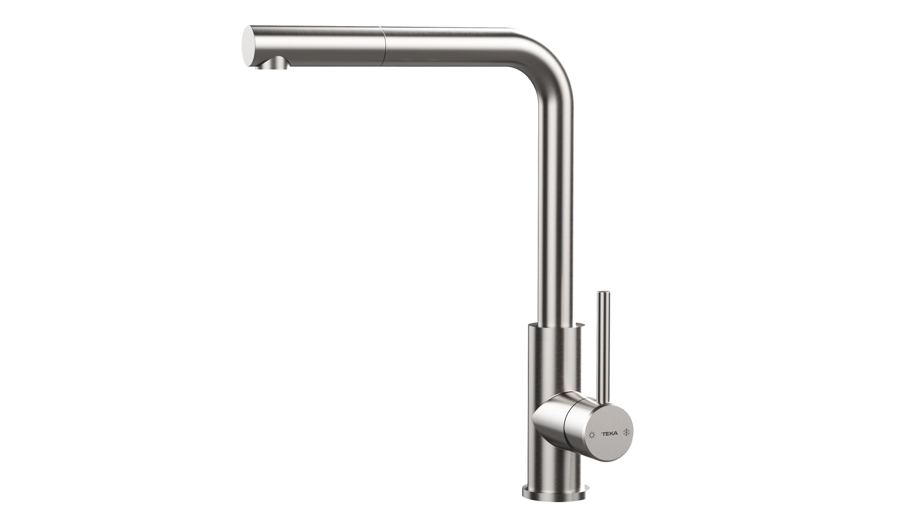 Grifo Lavaplatos UNI 9331 XP — Monomando Caño Alto Extraíble, Acero Inoxidable, 5 L/min Eco | TEKA