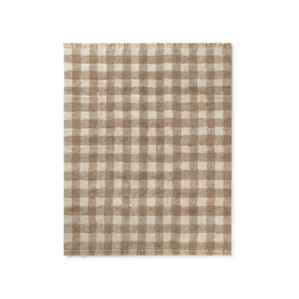 Alfombra lavable - Vichy Marrón