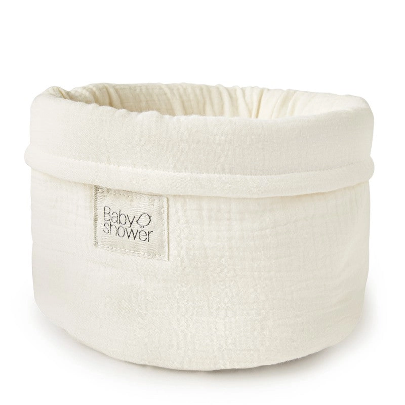 Cesta organizadora algodón - M - ivory powder