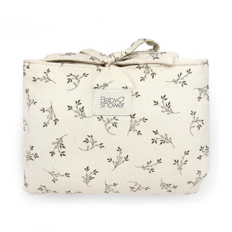 Mini mudador portátil impermeable audrey - Olive bloom canvas
