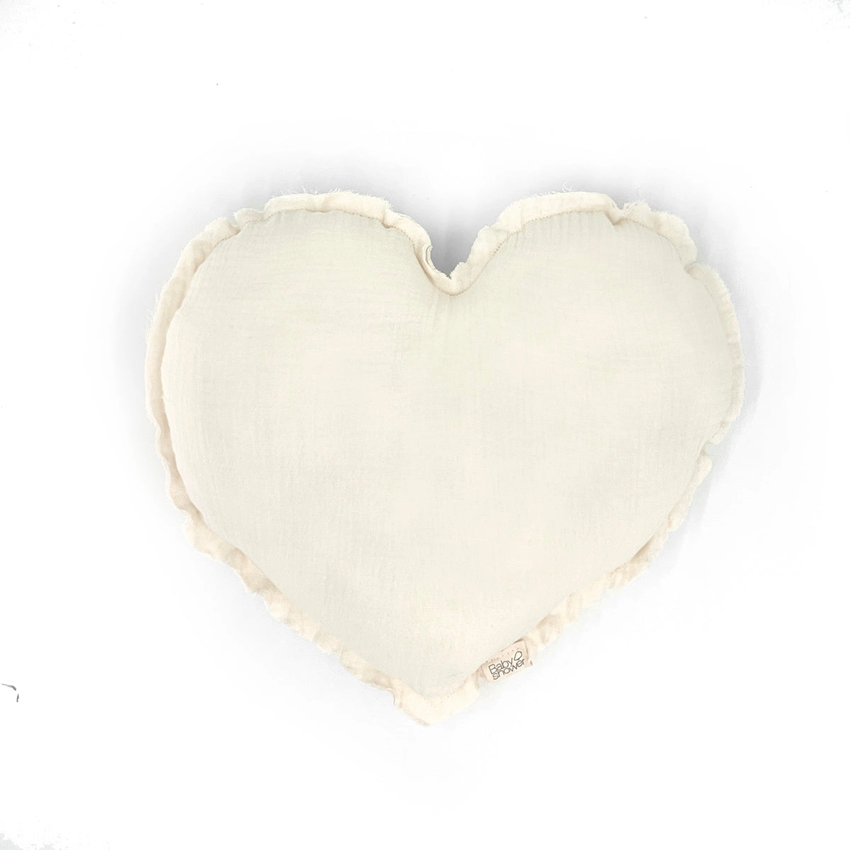 Cojín corazón - Ivory powder
