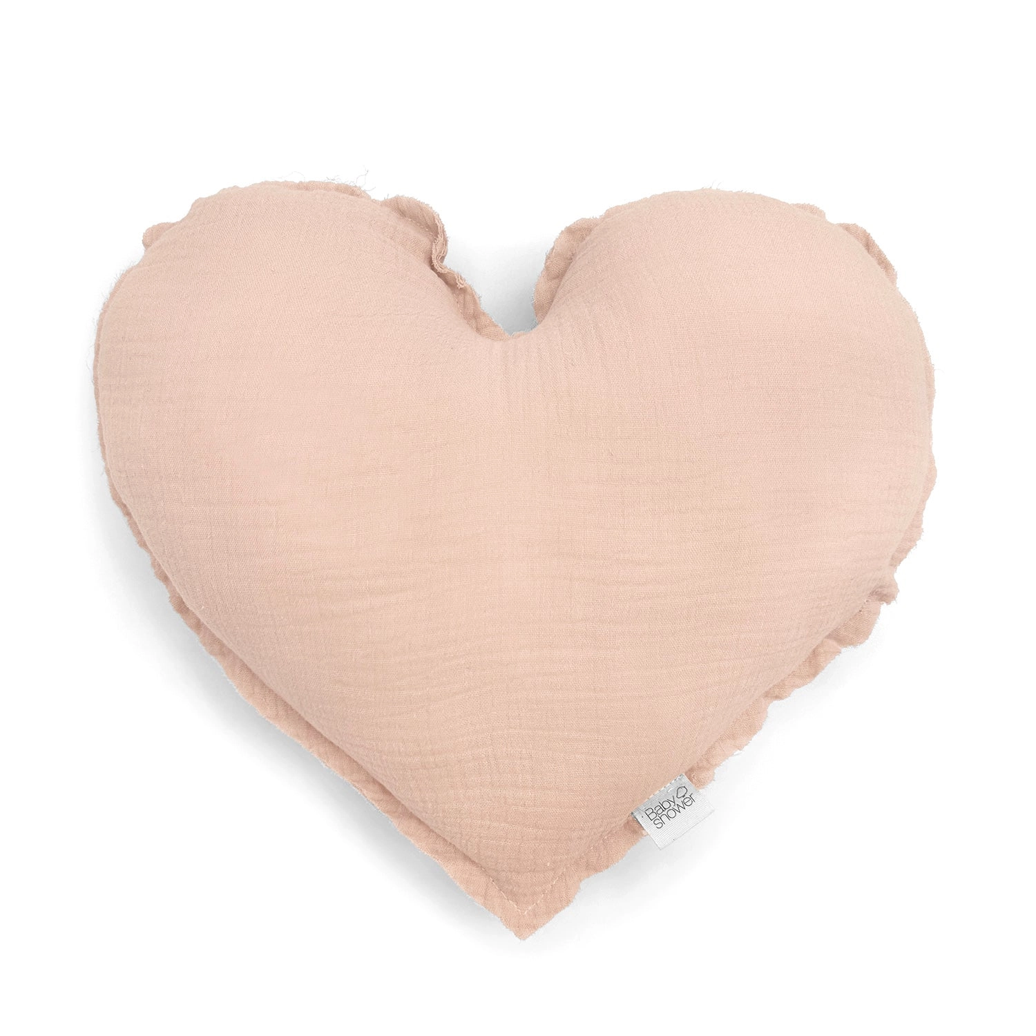 Cojín corazón - Nude powder
