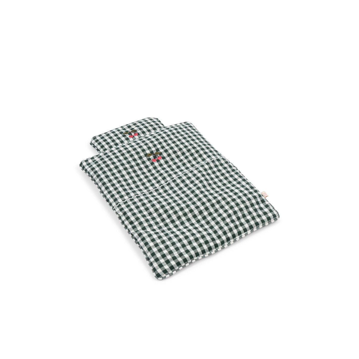 Ropa de Cama para Muñecas - Green check