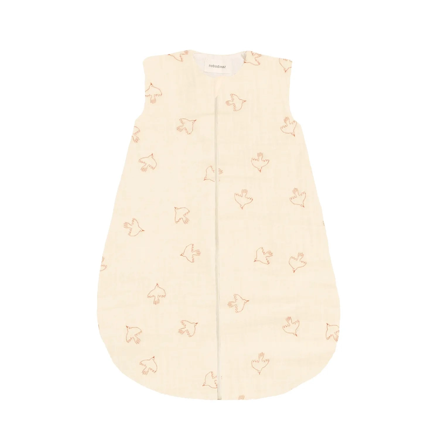 Saco de dormir de entretiempo Fluffy - Brown hoshi birds - 6 a 18 meses