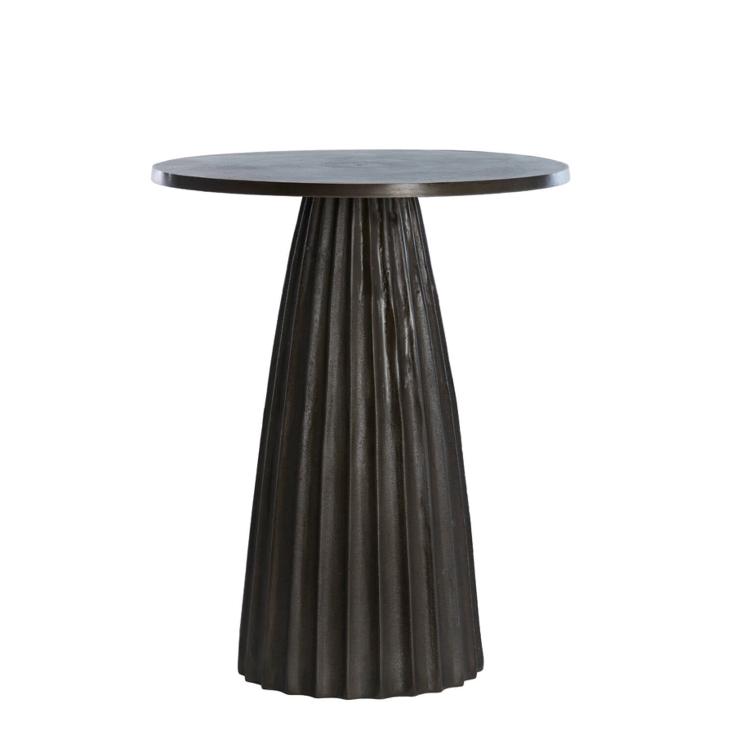 Mesa lateral Monica - dark brown - Ø45x56 cm