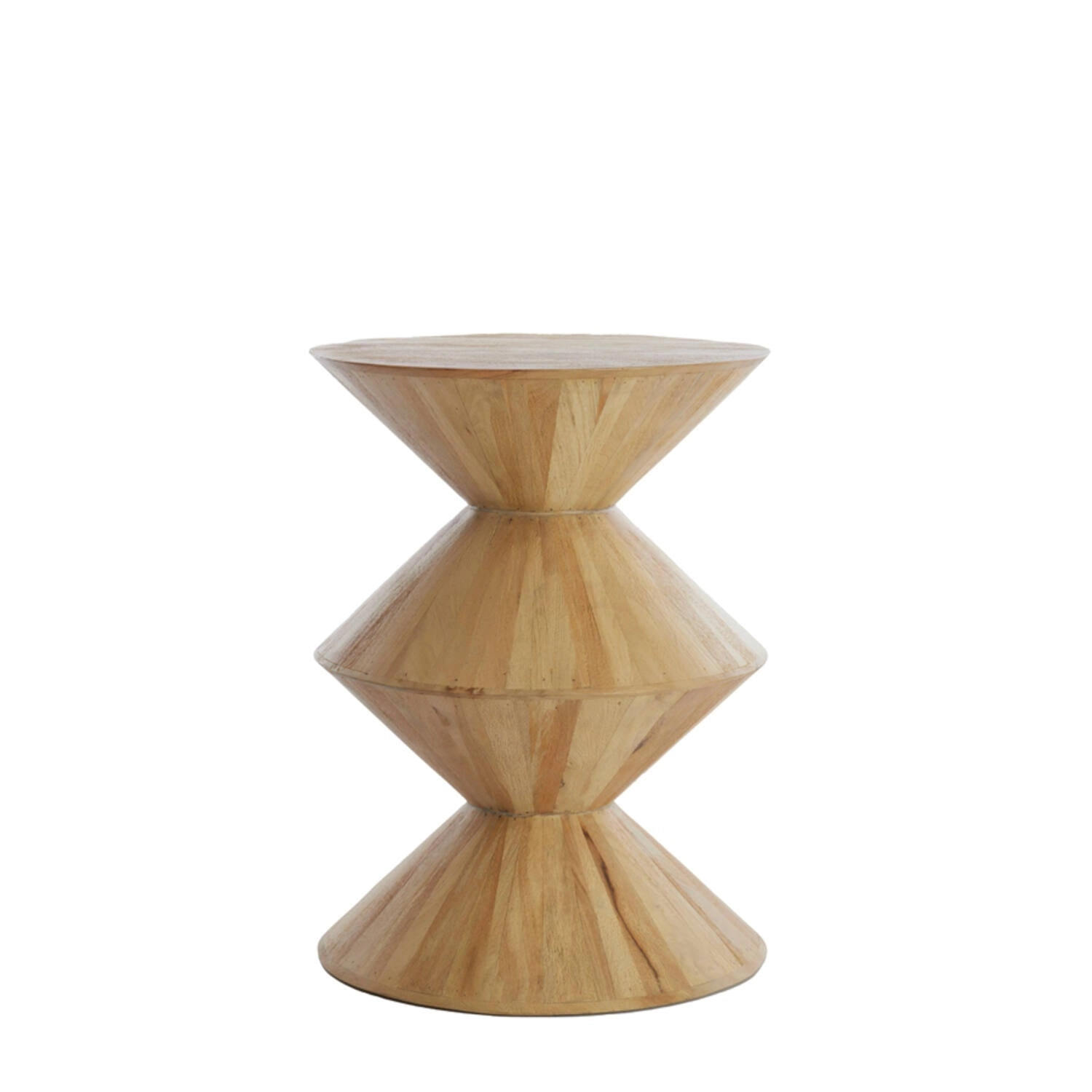 Mesa lateral Zig-Zag - Natural - 45x60 cm