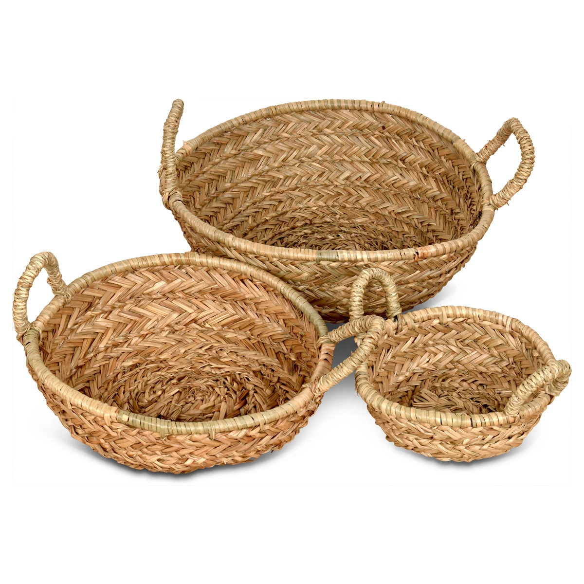 Canastos con asas Trigal - ø37 x 11 cms