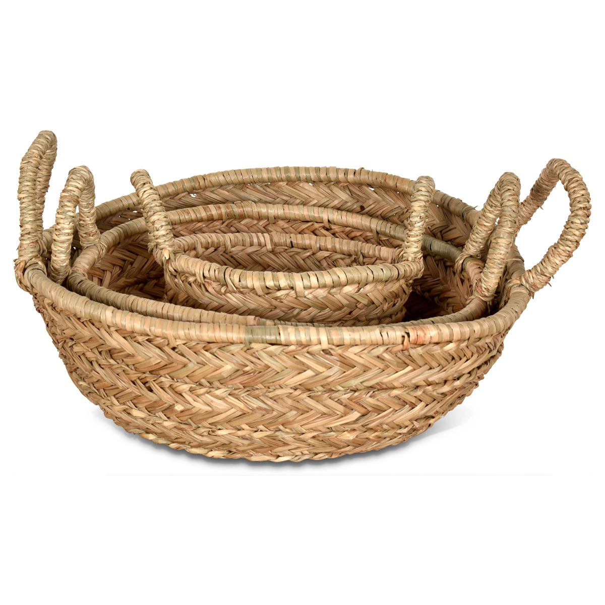 Canastos con asas Trigal - ø31 x 9 cms