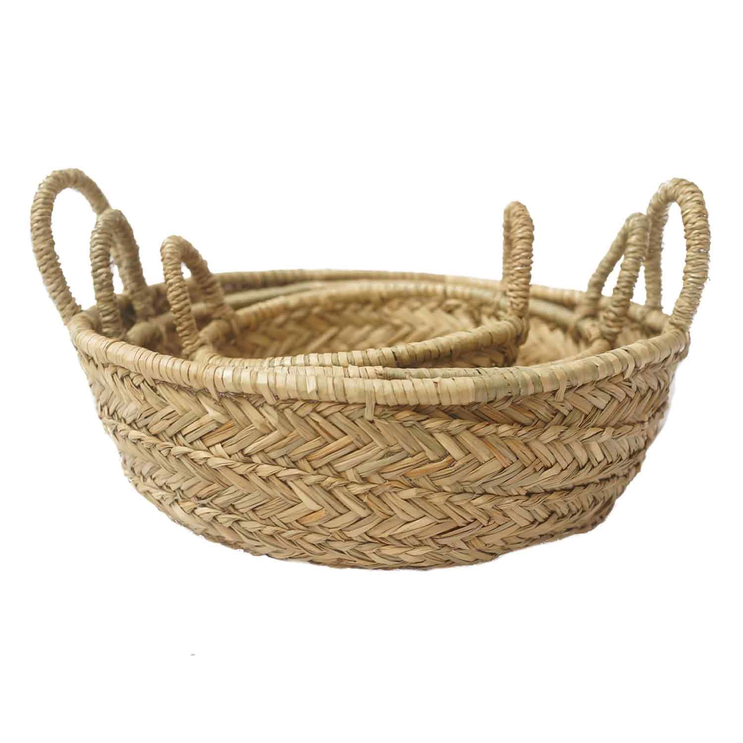 Canastos con asas Trigal - ø20 x 7 cms