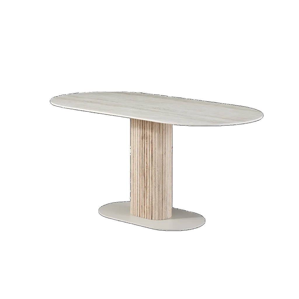 Mesa de comedor ovalada