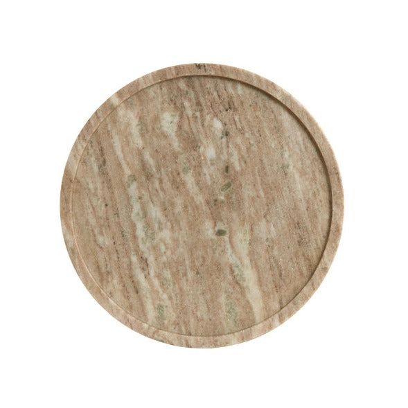 Plato decorativo mármol - Candy (Tres colores) - Café ø30