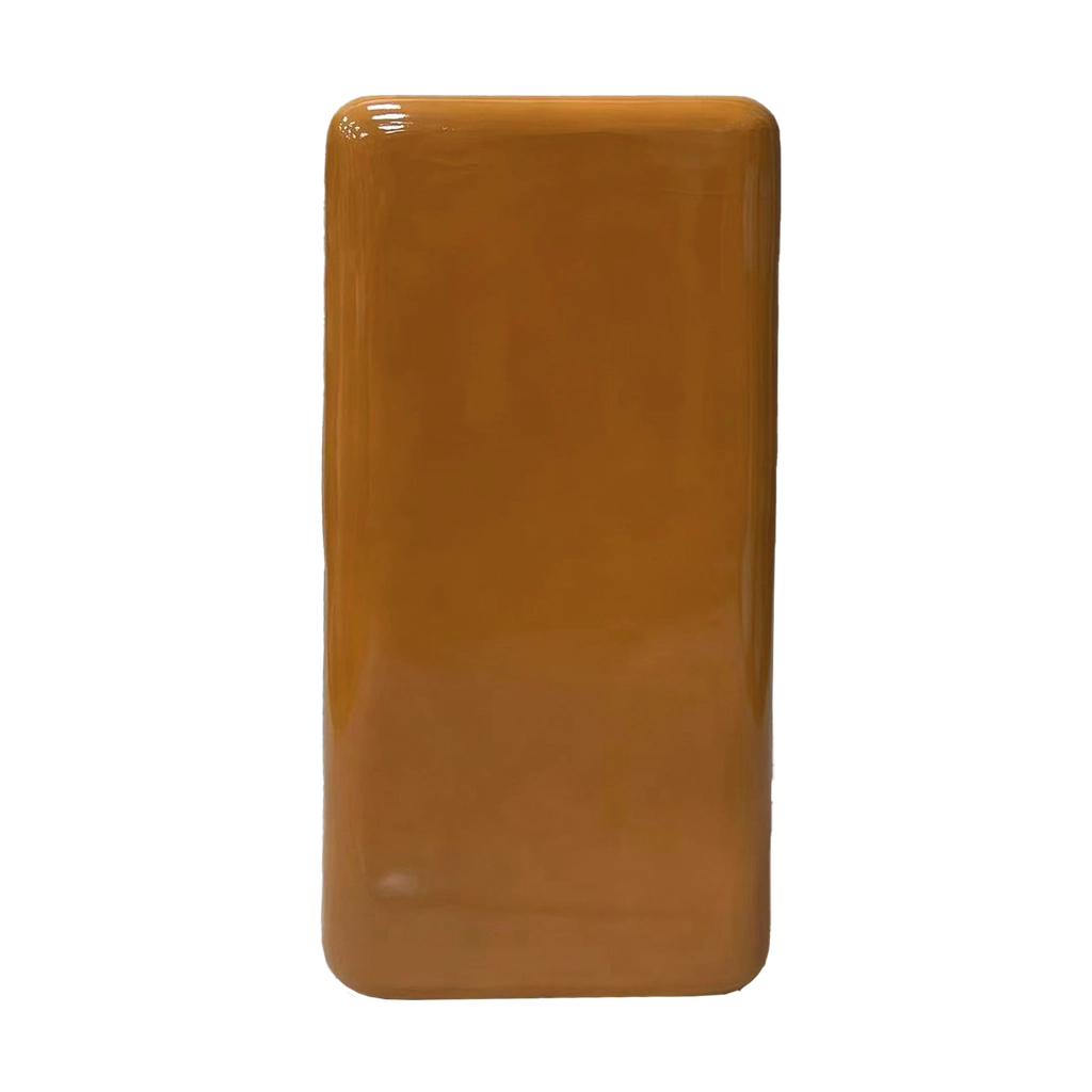 Mesa Lateral Cube - Ocre - 33x33x70 cm