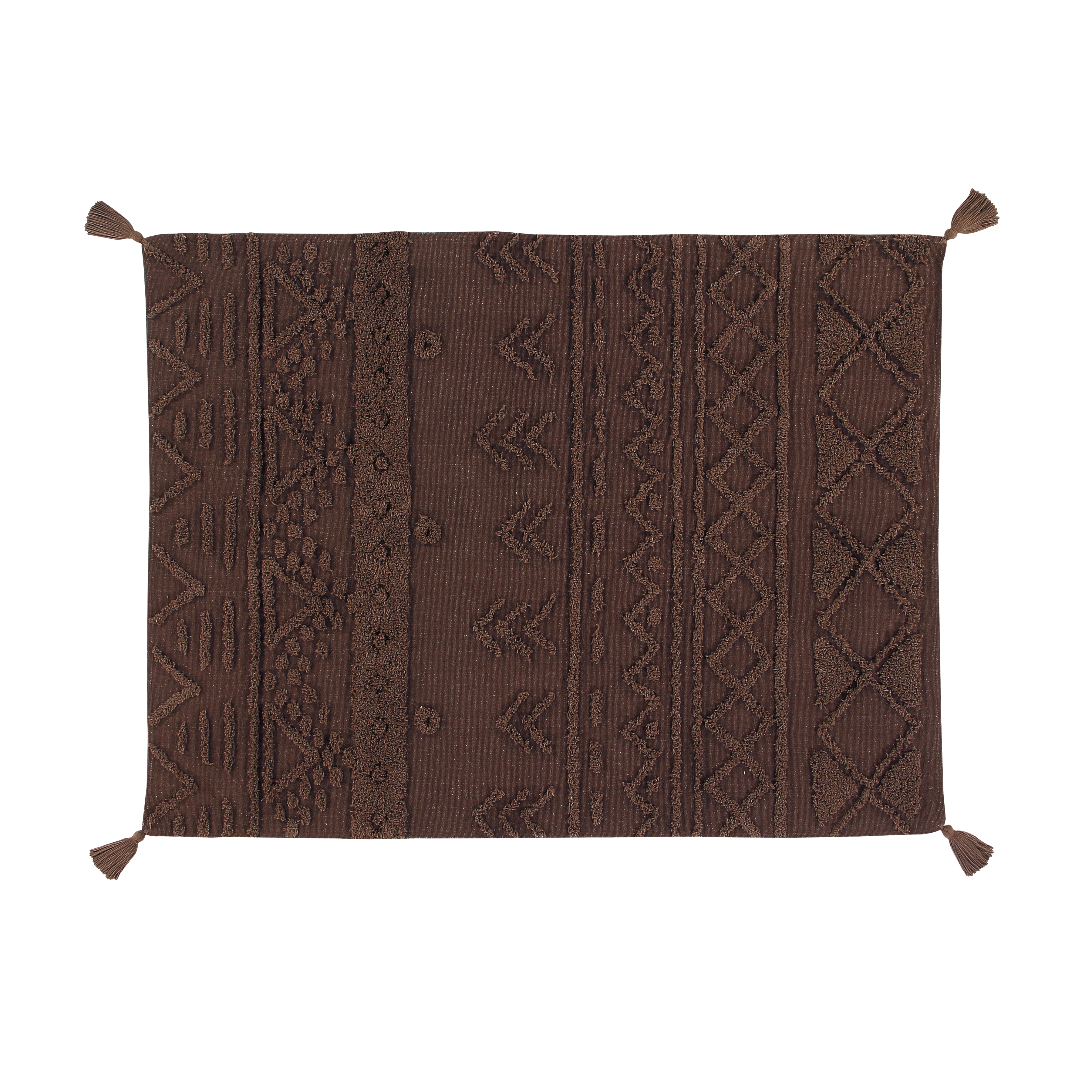 Alfombra Lavable Tribu Café Tierra - S - 120 x 160 cms