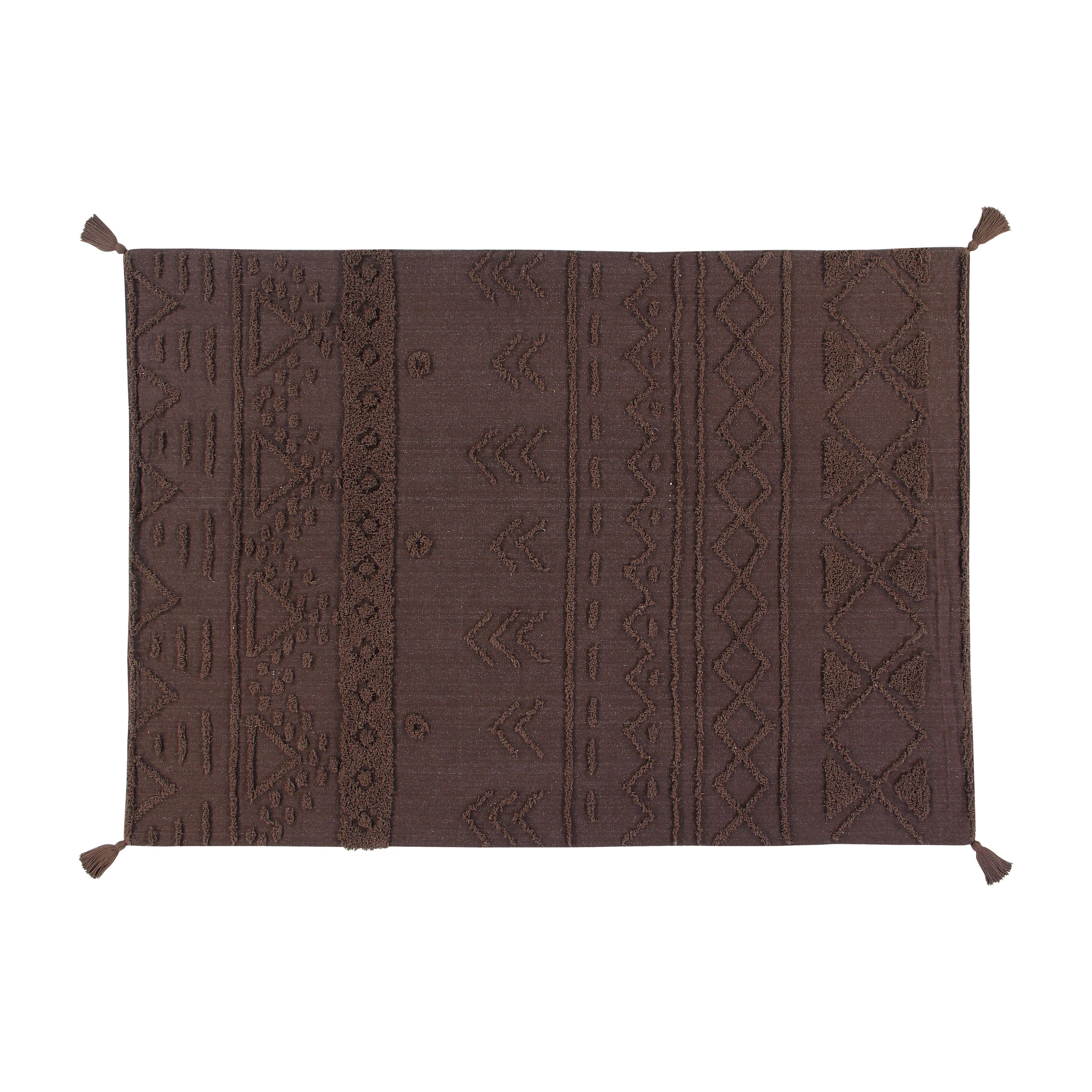 Alfombra Lavable Tribu Café Tierra - M - 140 x 200 cms