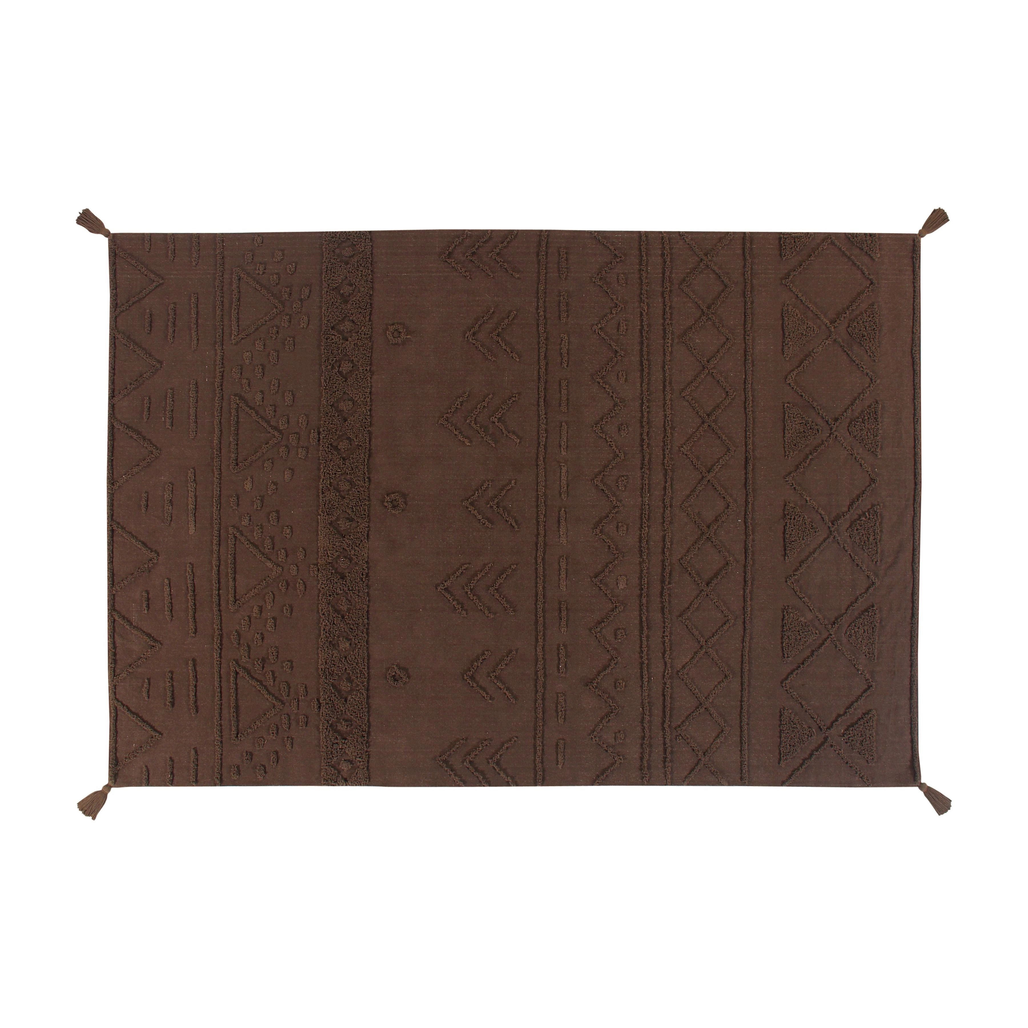 Alfombra Lavable Tribu Café Tierra - L - 170 x 240 cms