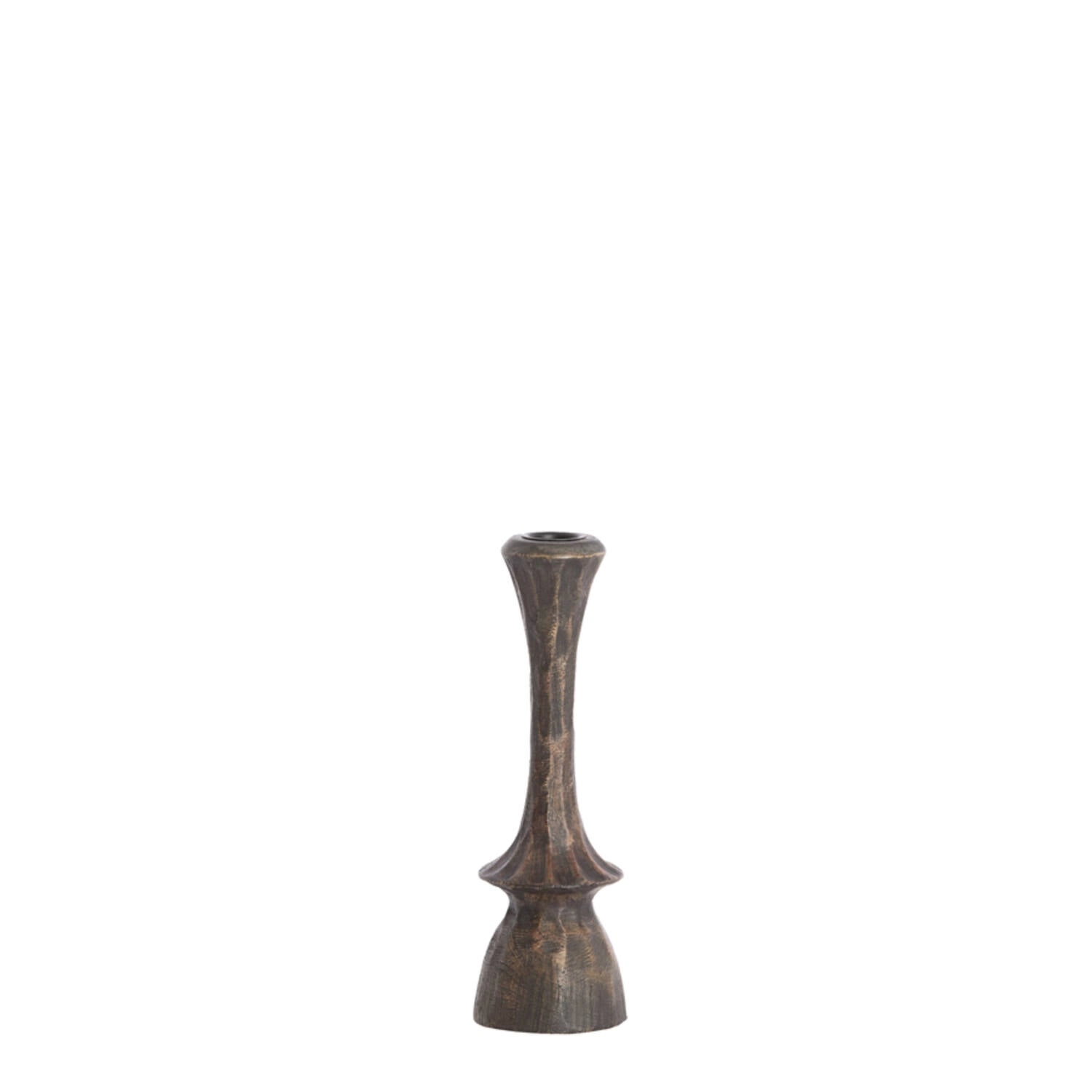 Candelabros madera - Dark brown - Ø6.5x22 cm
