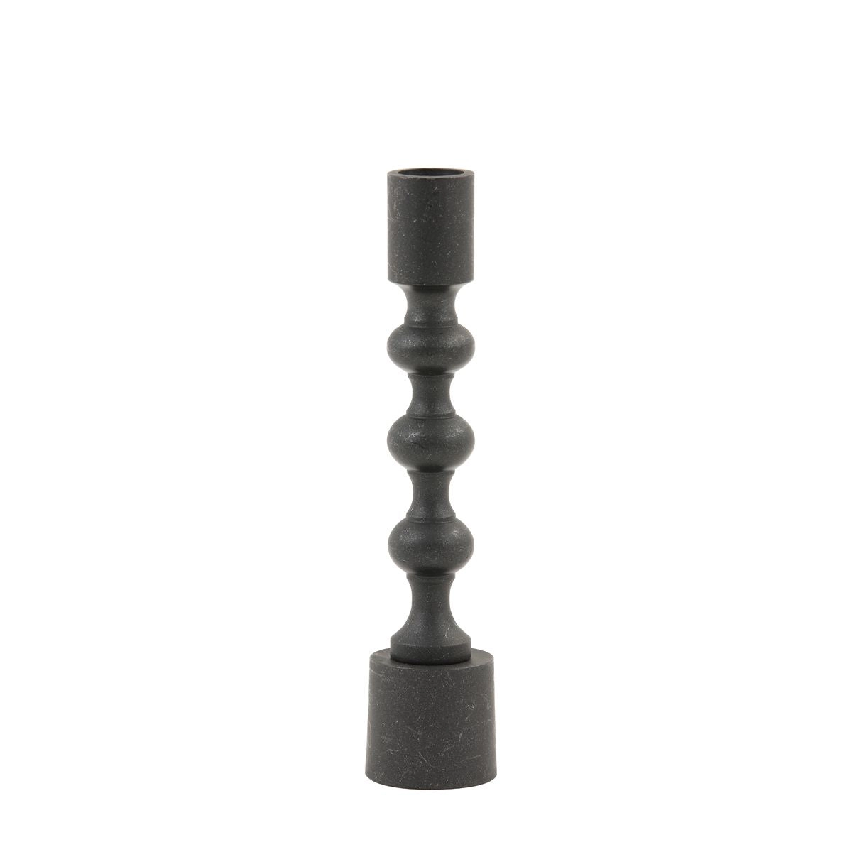 Candelabros madera Babs - Negro mate - Ø4.5x20 cm