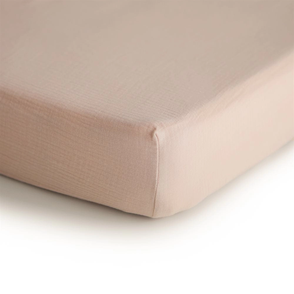 Sabana Muselina Fitted - Blush - S (Moisés)