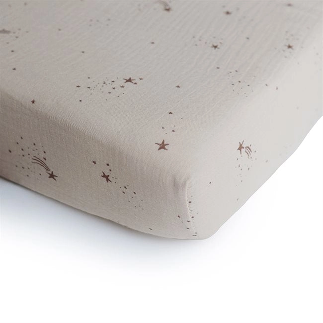 Sabana Muselina Fitted - Falling Stars - S (Moisés)