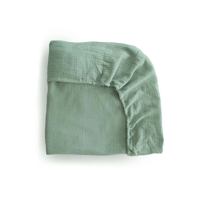 Sabana Muselina Fitted - Roman Green - M (Cuna)