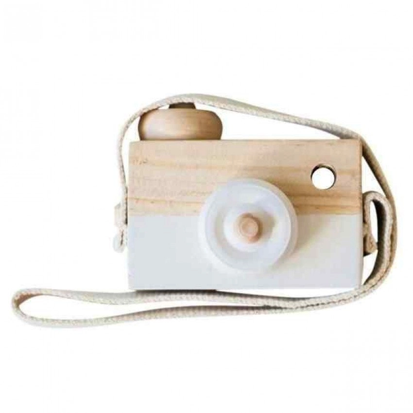 Camara De Fotos Madera - Blanca