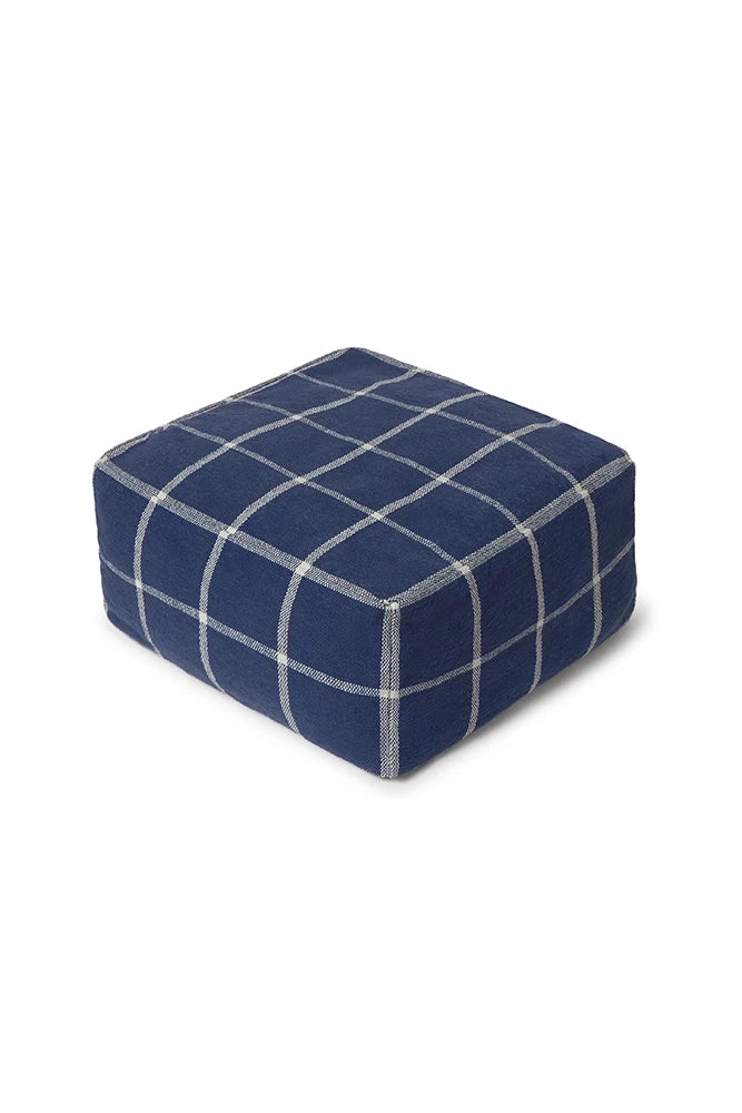 Pouf Geo block - Navy