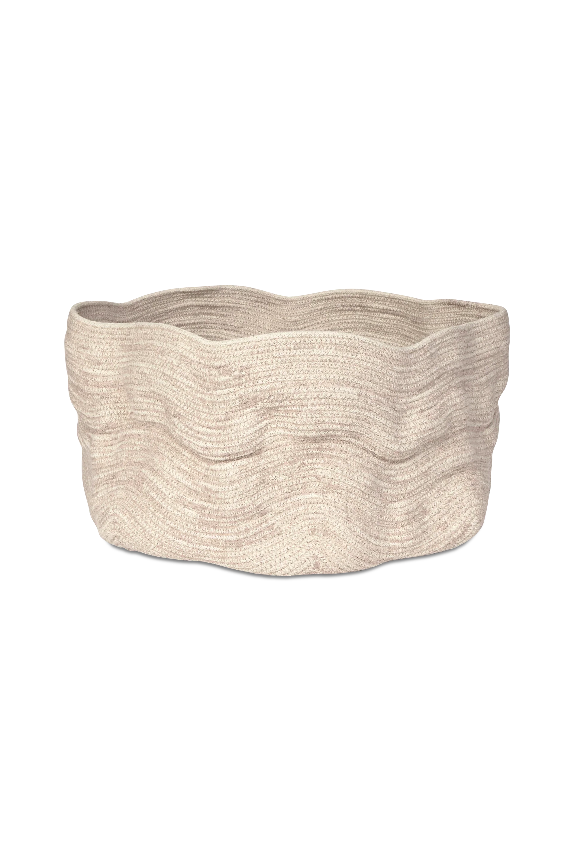 Cesta stonewashed - Natural - Ø45x25 cm